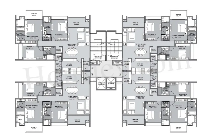 Lodha Belmondo Floor plan 1